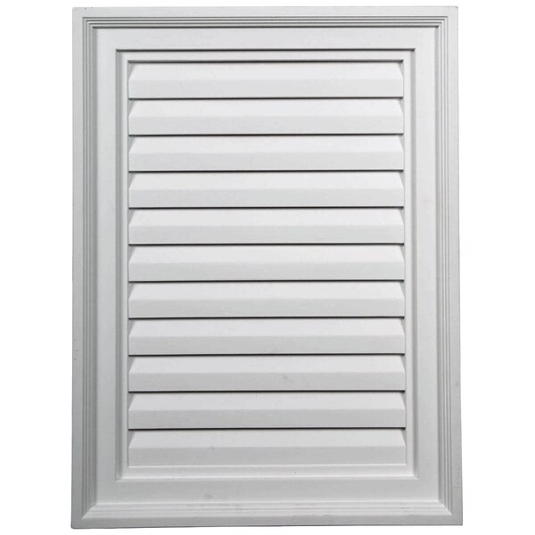 Ekena Millwork Vertical Urethane Gable Vent Louver, Non-Functional, 18"W x 20"H GVVE18X20D - main